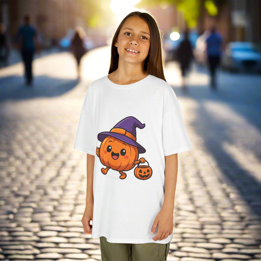Süßes Kürbis Halloween Kinder T-Shirt, Kinder Halloween Kleidung, Kleinkind Kürbis Shirt, Halloween Kostüm T-Shirt, Trick or Treat T-Shirt - MorgenMood 